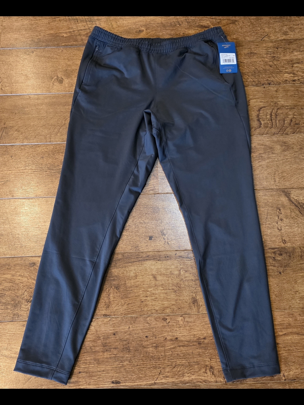 Brooks Asphalt Black Spartan Running Pants